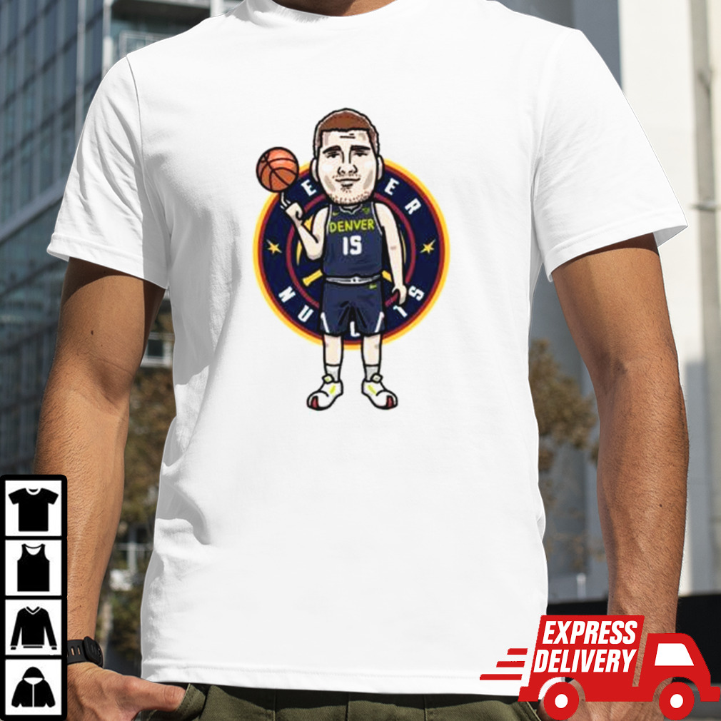 Nikola Jokić Denver Nuggets player cartoon shirt
