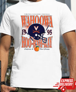 Virginia Cavaliers football Wahoowa hoo rah ray 1995 helmet Conference and Bowl Champs shirt