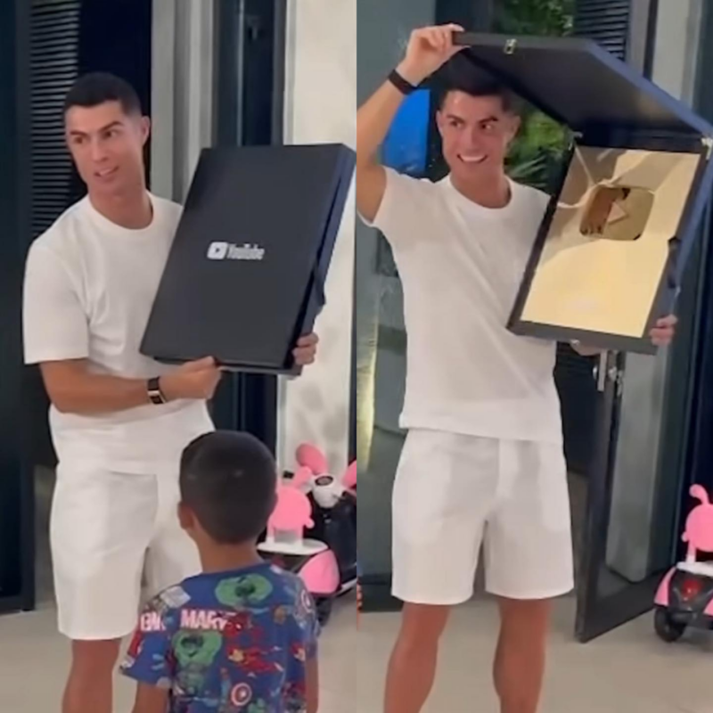 Ronaldo earns Gold YouTube Creator Award hours after launching channel