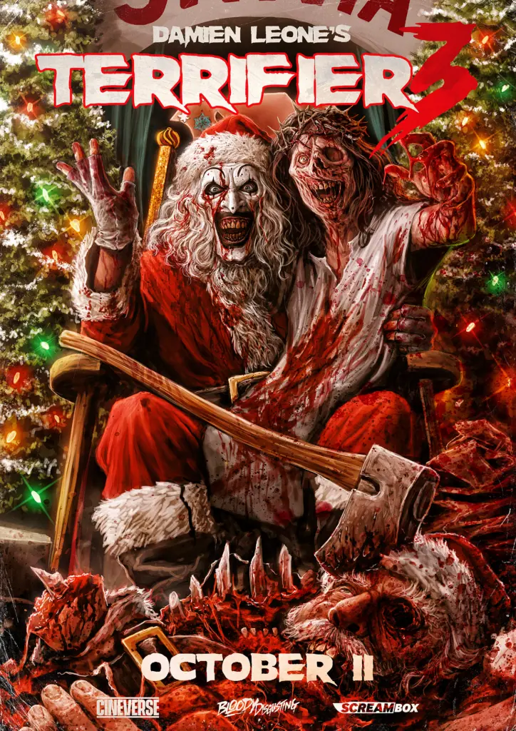 Terrifier 3 Trailer Debuts Art The Clown’s Twisted Christmas And I’m Ready To Toss My Cookies