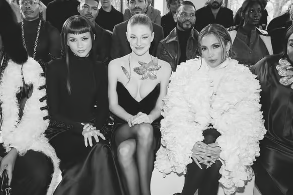 Zendaya, Hunter Schafer and Jennifer López front row at the Haute Couture SS24 show from Schiaparelli Credits