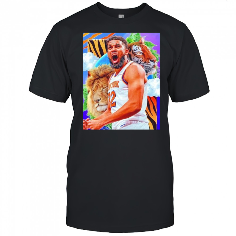 Brought a KAT to the concrete jungle Karl-Anthony Towns New York Knicks shirt