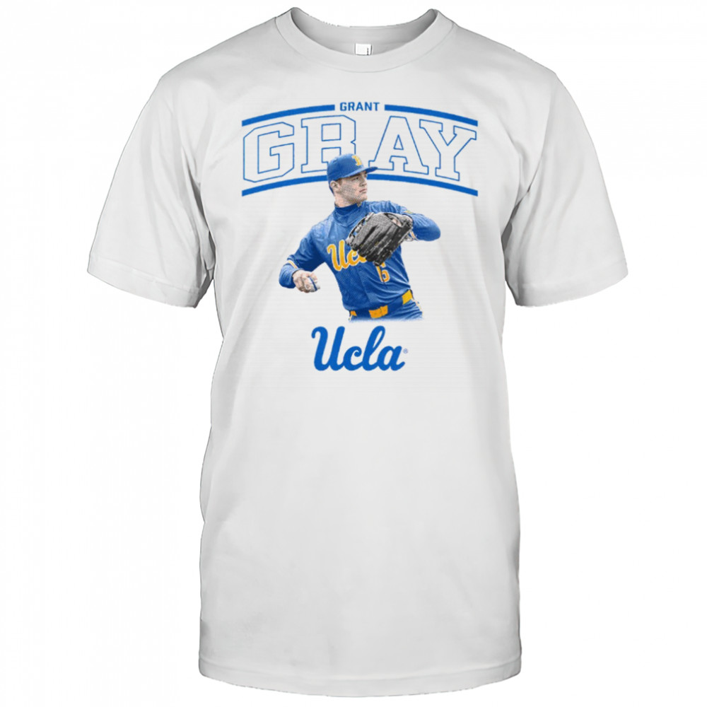 Grant Gray Illustrated UCLA Bruins Baseball NCAA Division I t-shirt
