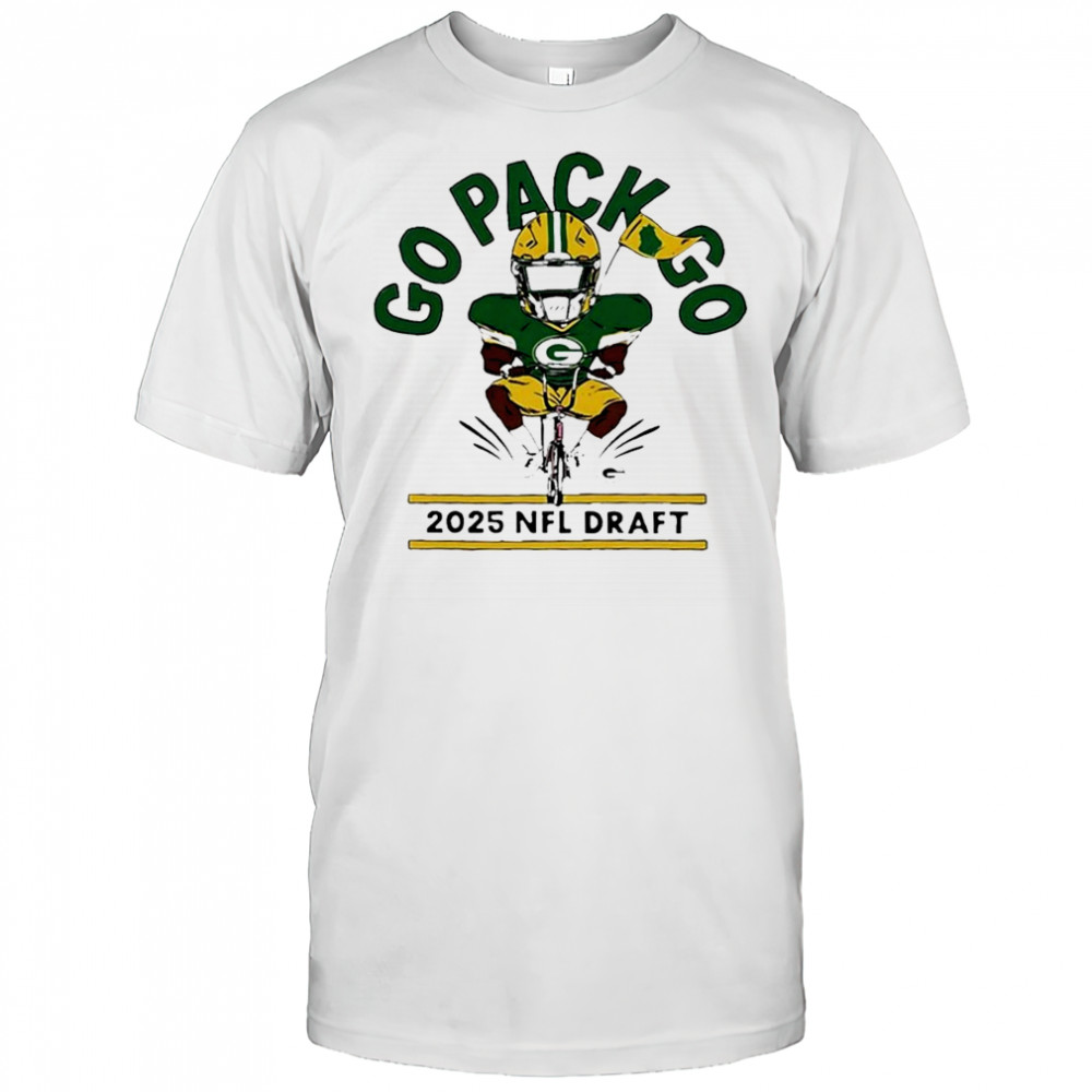 Green Bay Packers 2025 Nfl Draft Go Pack Go Here We Go Bike T-Shirt