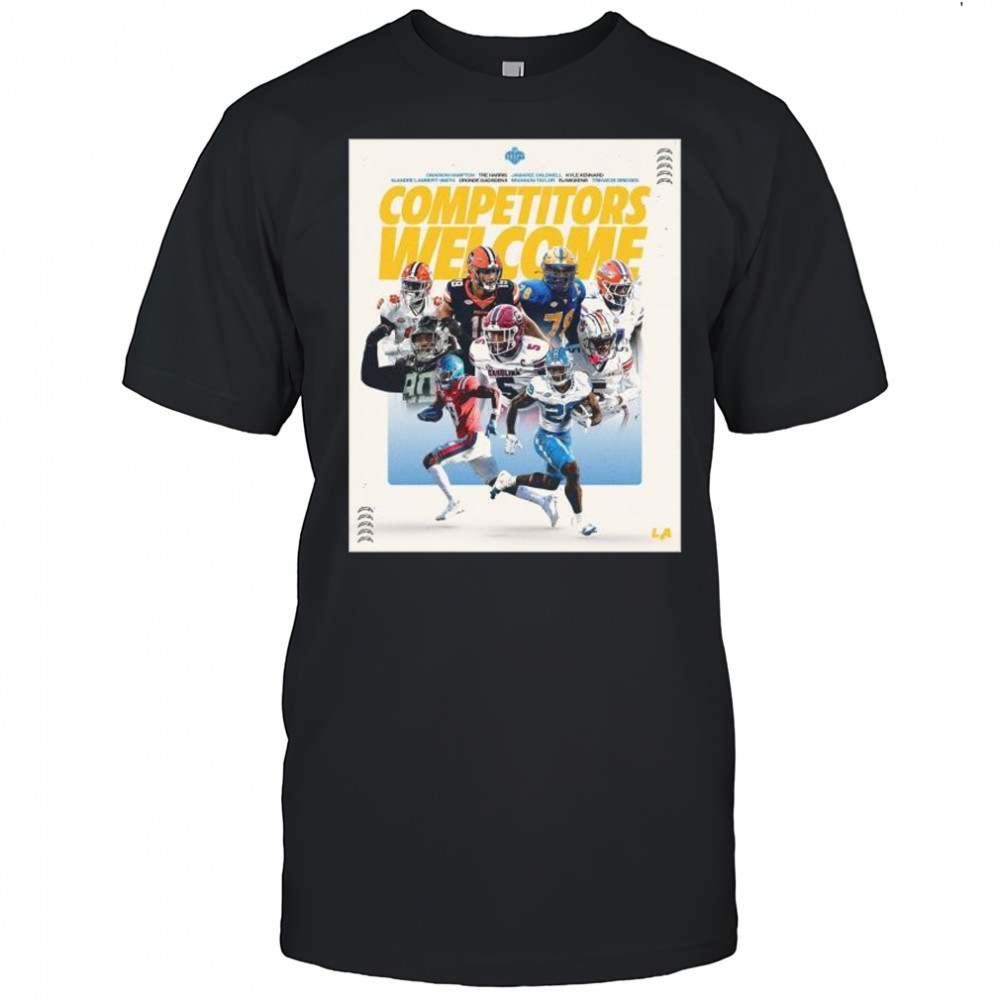 Los Angeles Chargers 2025 NFL Draft Welcome Oronde Gadsden II, Branson Taylor & Omarion Hampton t-shirt