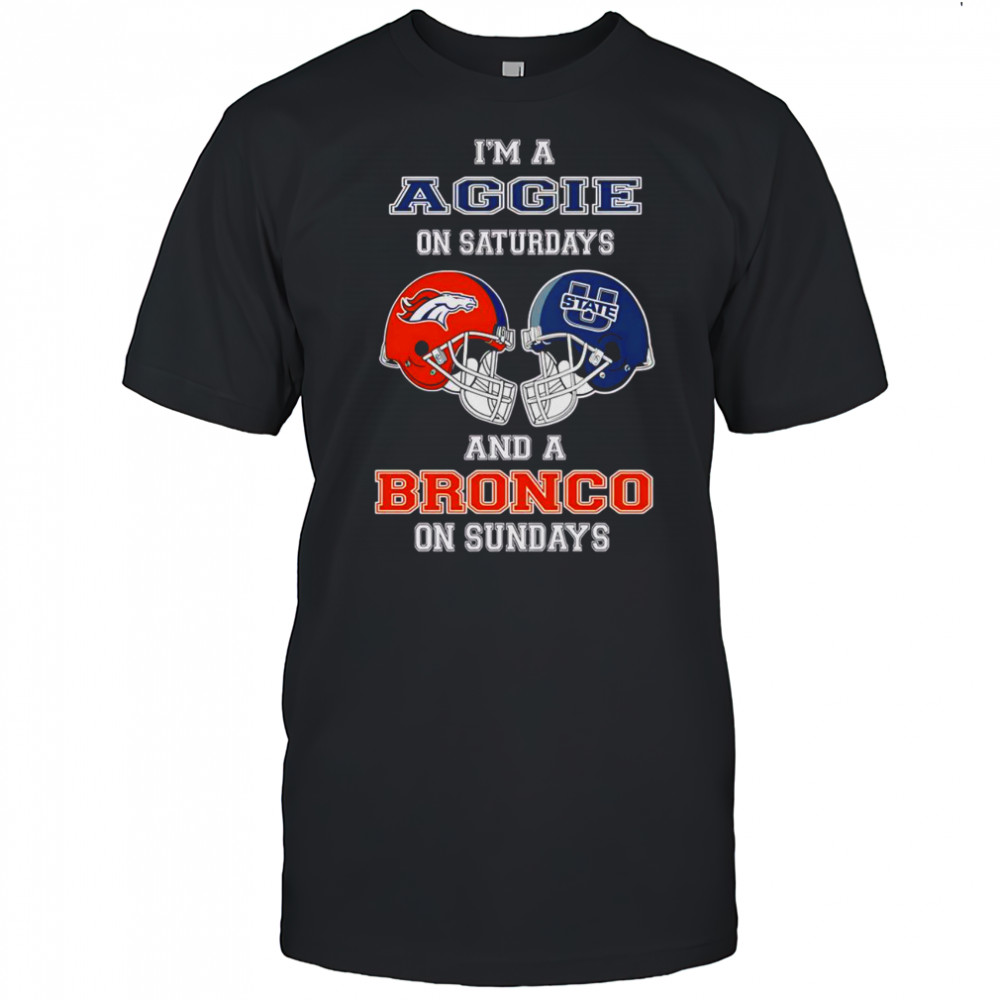 Top I’m A Uggie On Saturdays And A Bronco On Sundays T-Shirt