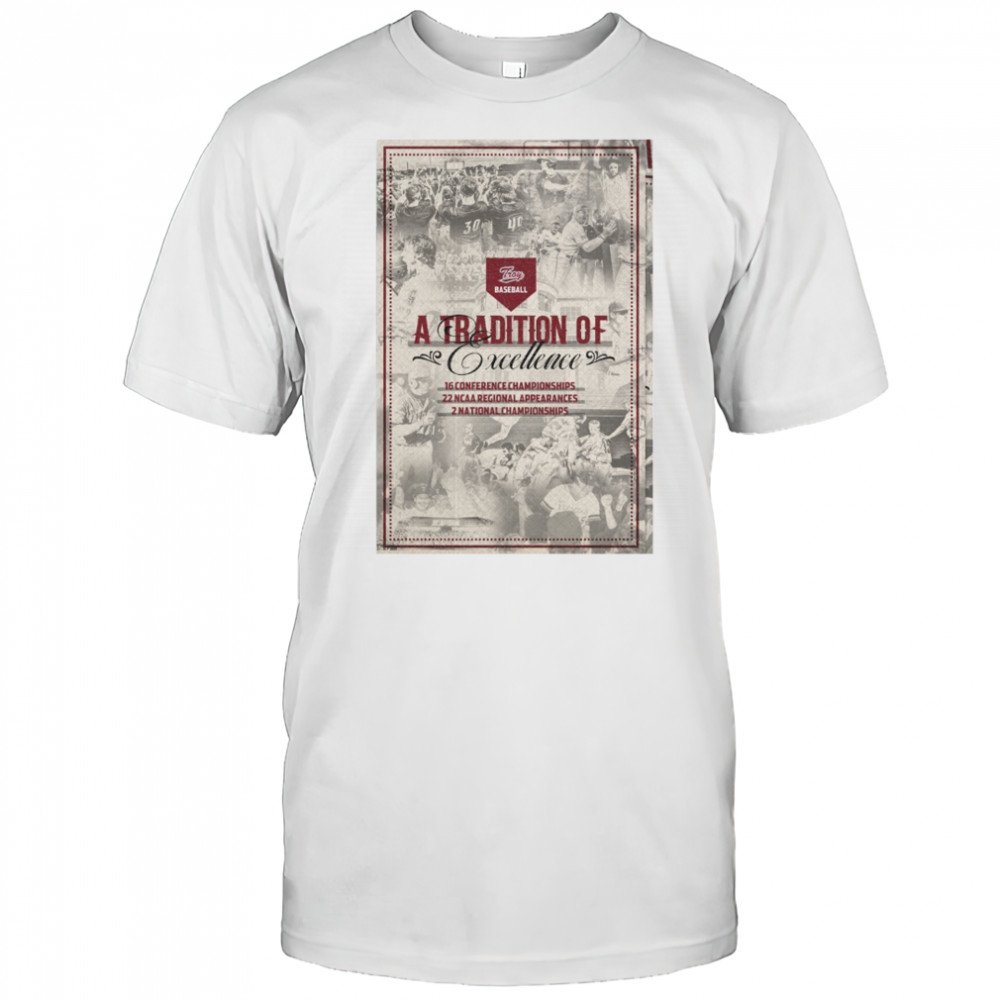 Troy Trojans Baseball A Tradition Of Excellence 16 Conference Championships 22 NCAA Regional Appearances Poster t-shirt