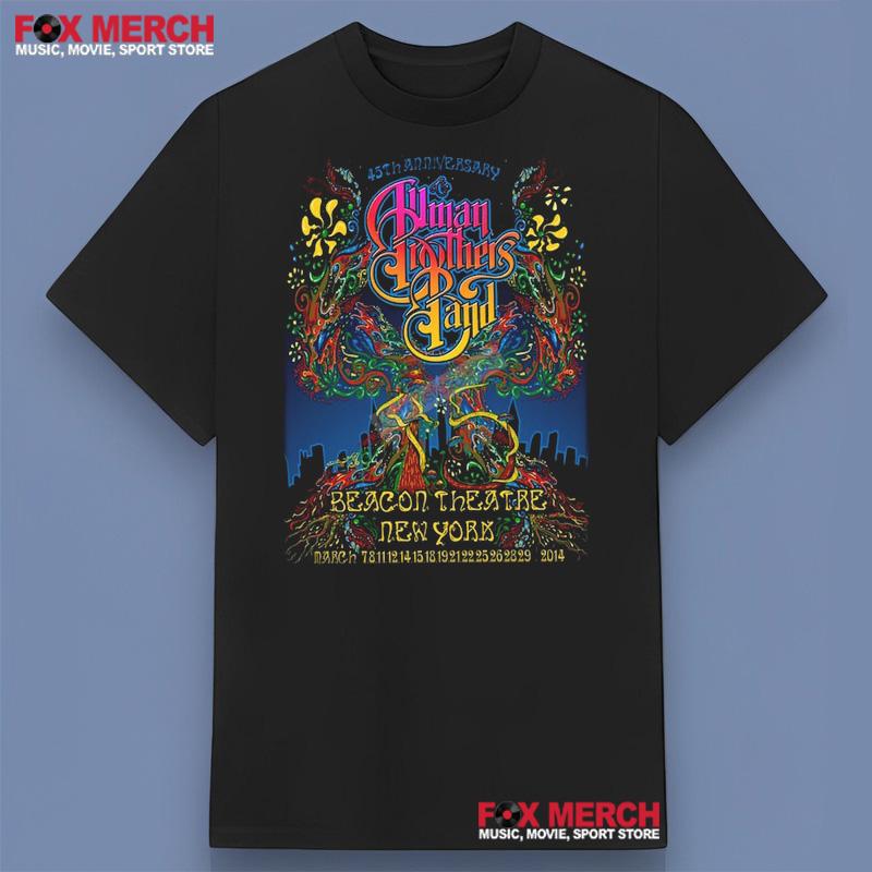 45th Aniverssary The Allman Brothers Band T-Shirt