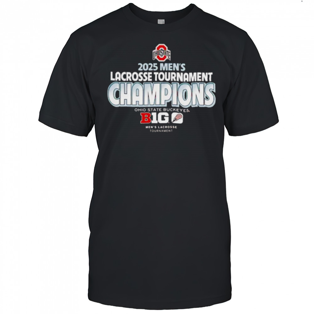 84 Scarlet Ohio State Buckeyes 2025 Big Ten Men’s Lacrosse Conference Tournament Champions T Shirt