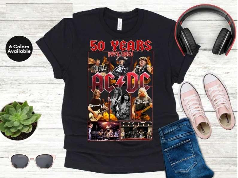 ACDC 50 Years Anniversary 1973-2023 T-Shirt The Memories