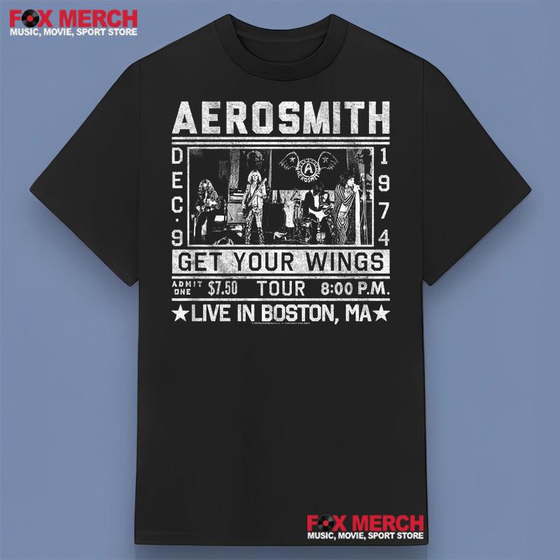 AEROSMITH Get Your Wings Tour 1974 T-Shirt