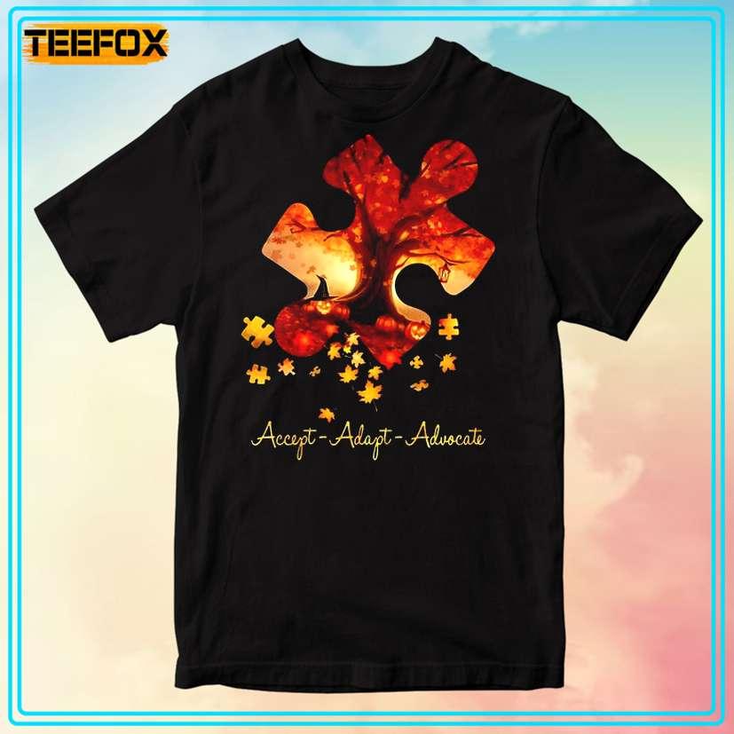 Accept Adapt Advocate Autism Halloween Unisex T-Shirt
