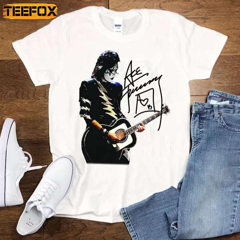 Ace Frehley Signature Kiss Rock Band T-Shirt