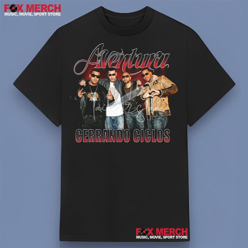 Aventura's Cerrando Ciclos Tour 2024 Music Graphic T-Shirt