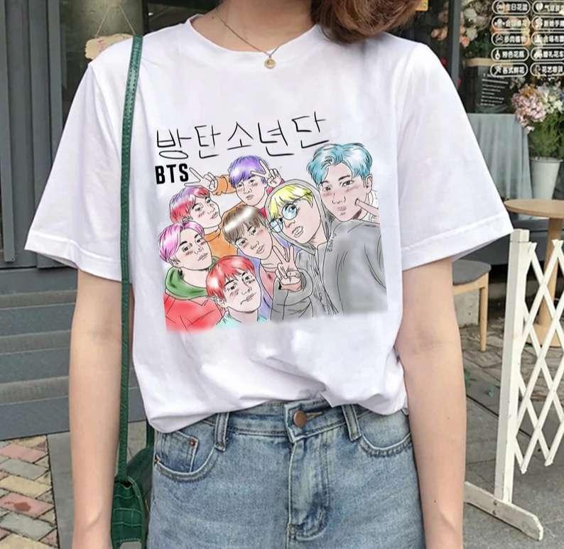 BTS Anime T-Shirt Bangtan Boys