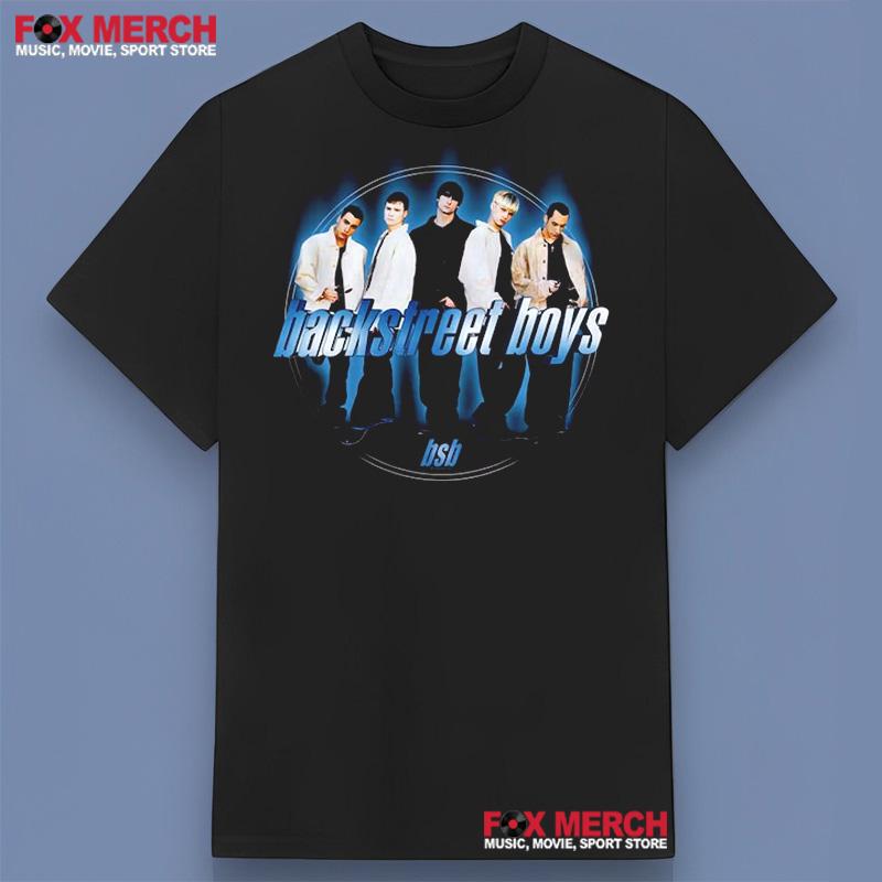 Backstreet Boys Blue Circle Logo T-Shirt