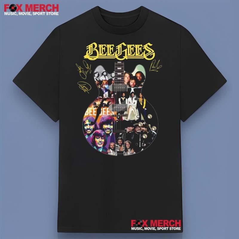 Bee Gees Band Photo Guitar Shirt
