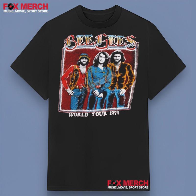 Bee Gees World Tour 1979 Black Shirt