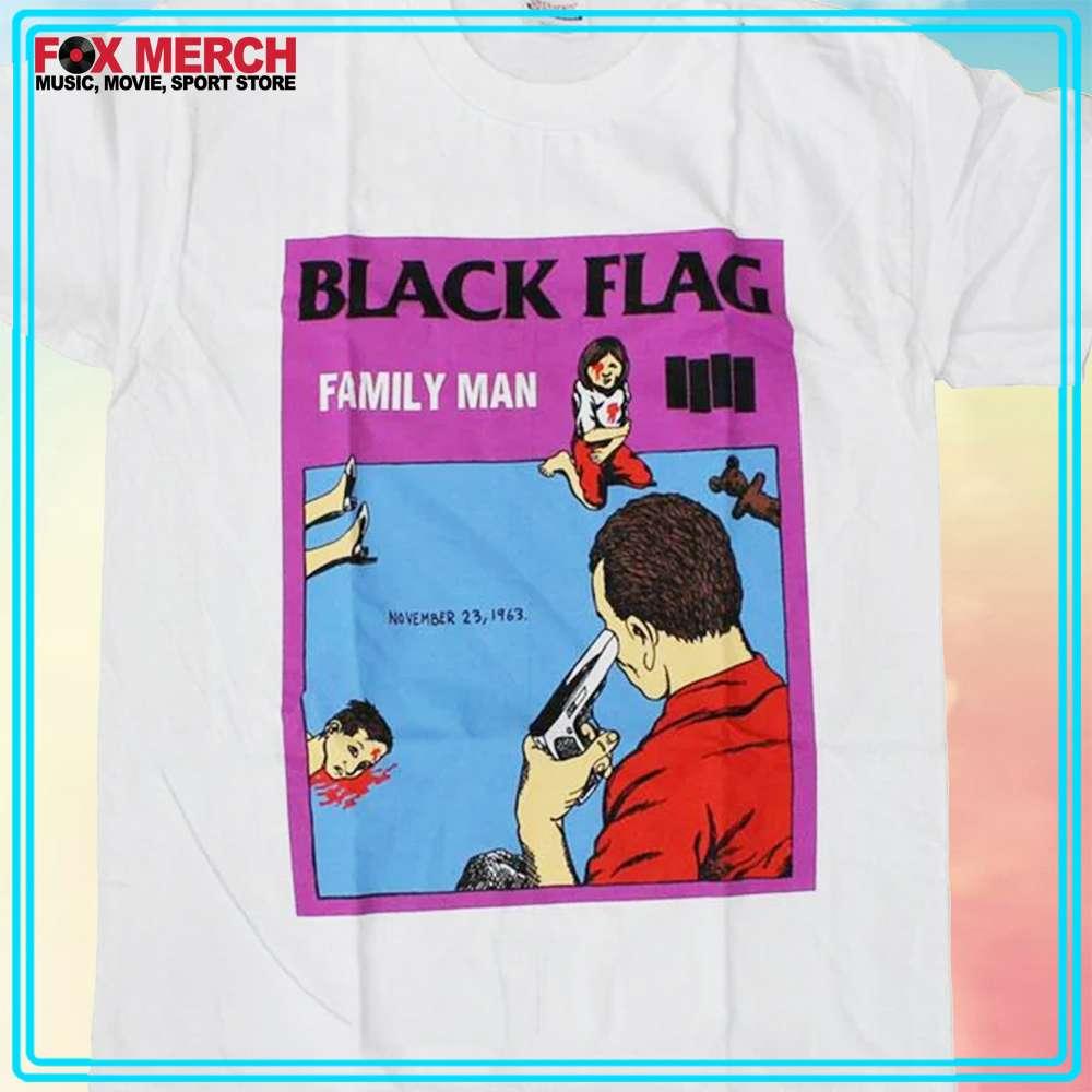 Black Flag Family Man 1963 Retro T-Shirt