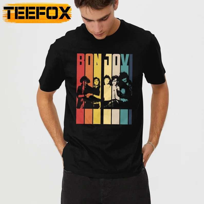 Bon Jovi Band Vintage Retro T-Shirt