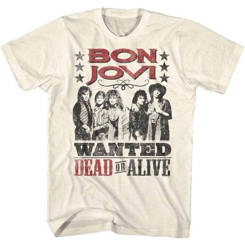 Bon Jovi Dead Or Alive Rock Band T-Shirt