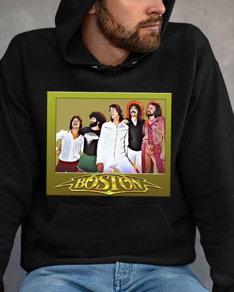 Boston Rock Band Signatures T-Shirt For Men And Women