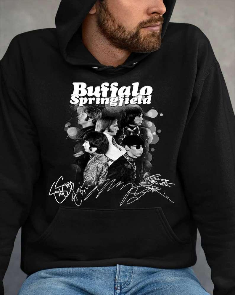 Buffalo Springfield Rock Band Signatures T-Shirt For Men And Women