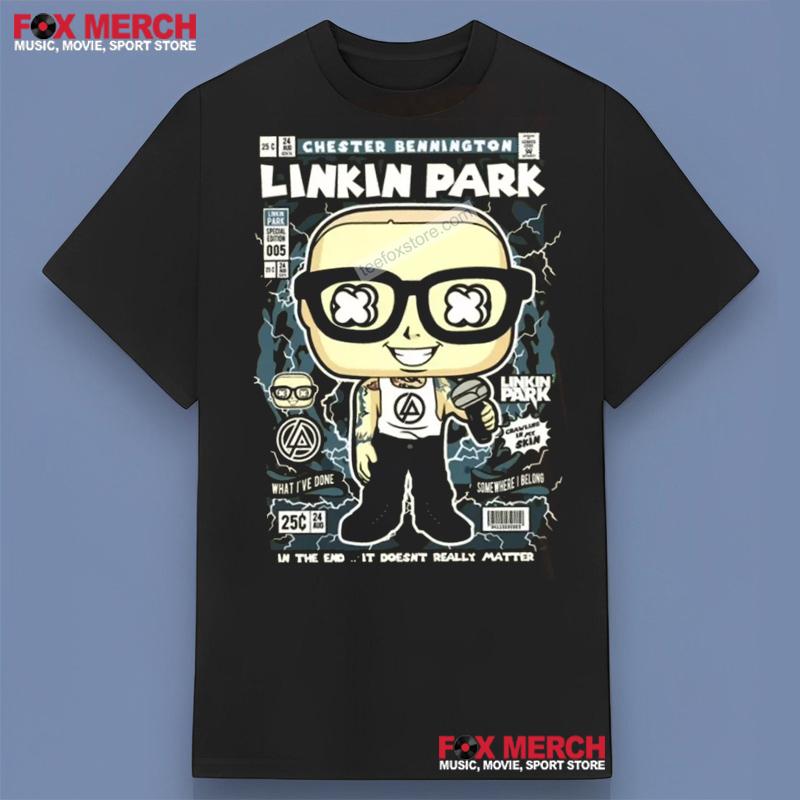 Chester Bennington Linkin Park Comic Rock Music T-shirt