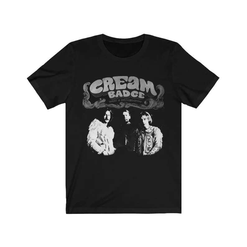 Cream Badge Rock Unisex T Shirt