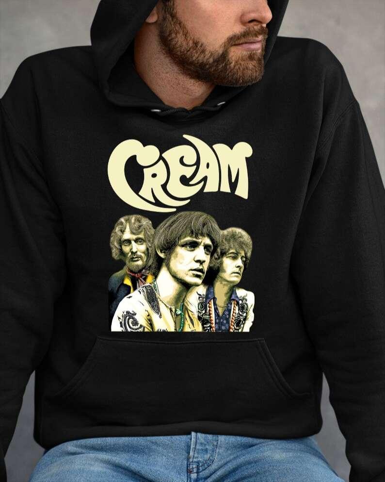 Cream Rock Band T-Shirt For Men And Women