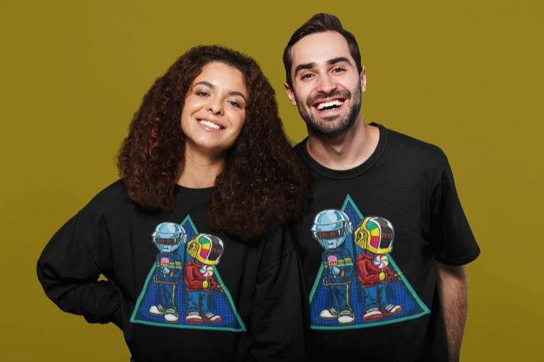 Daft Punk Classic T Shirt Electronic duo