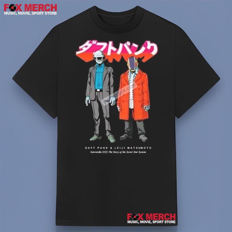 Daft Punk & Leiji Matsumoto Interstella 5555 Black Shirt