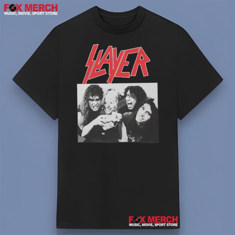 Dave Lombardo Jeff Hanneman Tom Araya Kerry King Slayer Band T-Shirt