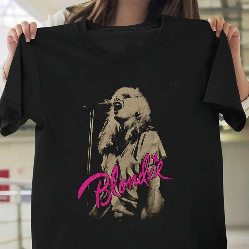 Debbie Harry Black White Blondie Music Band Unisex T Shirt