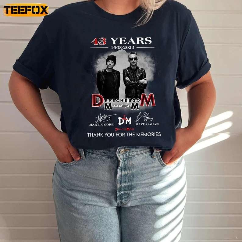 Depeche Mode Memento Mori 43 Years 2023 Short-Sleeve T-Shirt