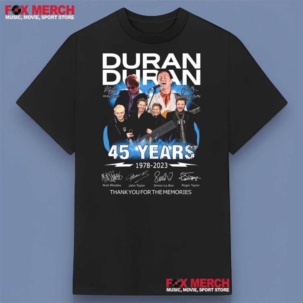 Duran Duran 45 Years Anniversary 1978-2023 Shirt