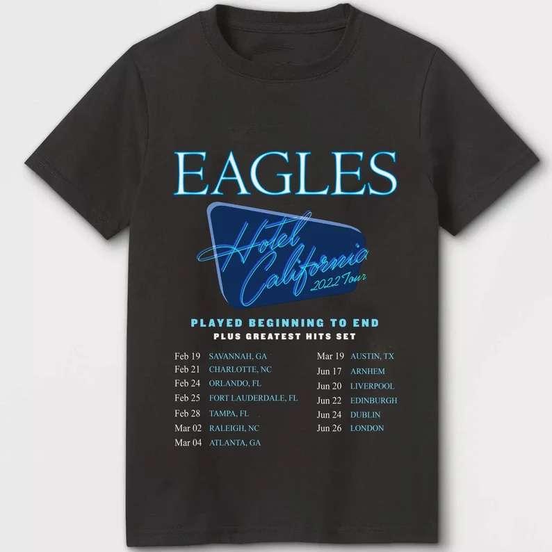 Eagles Hotel California 2022 Tour T-Shirt The Eagles