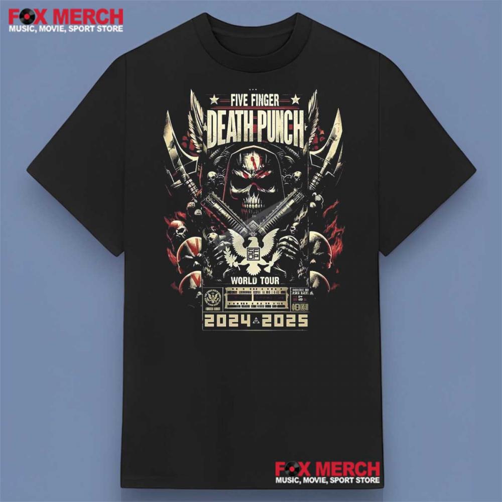 Five Finger Death Punch World Tour 2025 Shirt