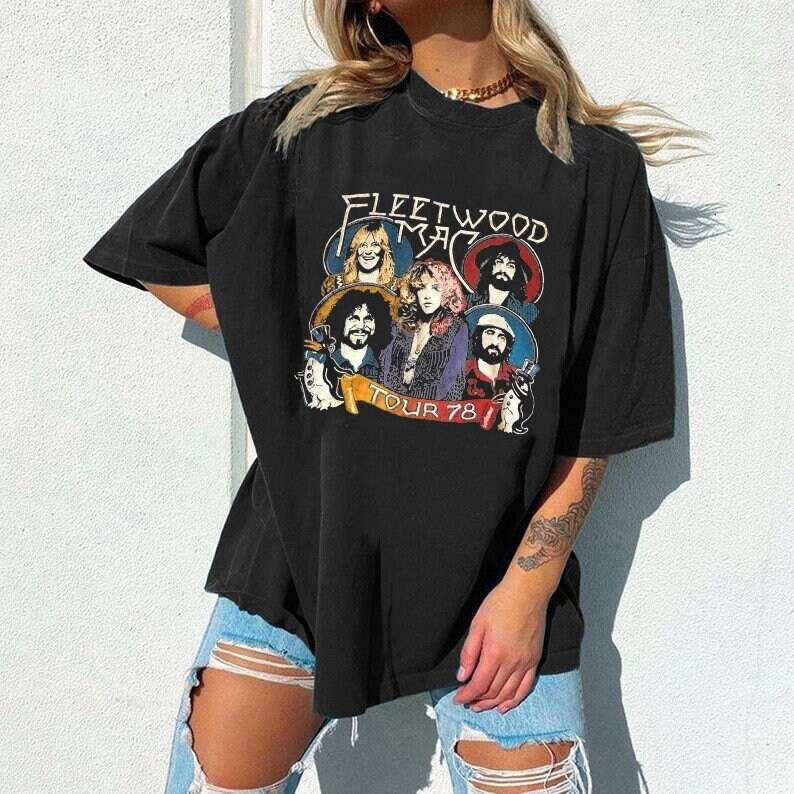 Fleetwood Mac Stevie Nicks Rumours 1978 Tour T-Shirt