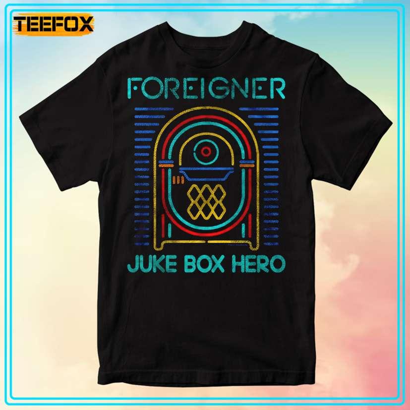 Foreigner Juke Box Hero Rock Music T-Shirt