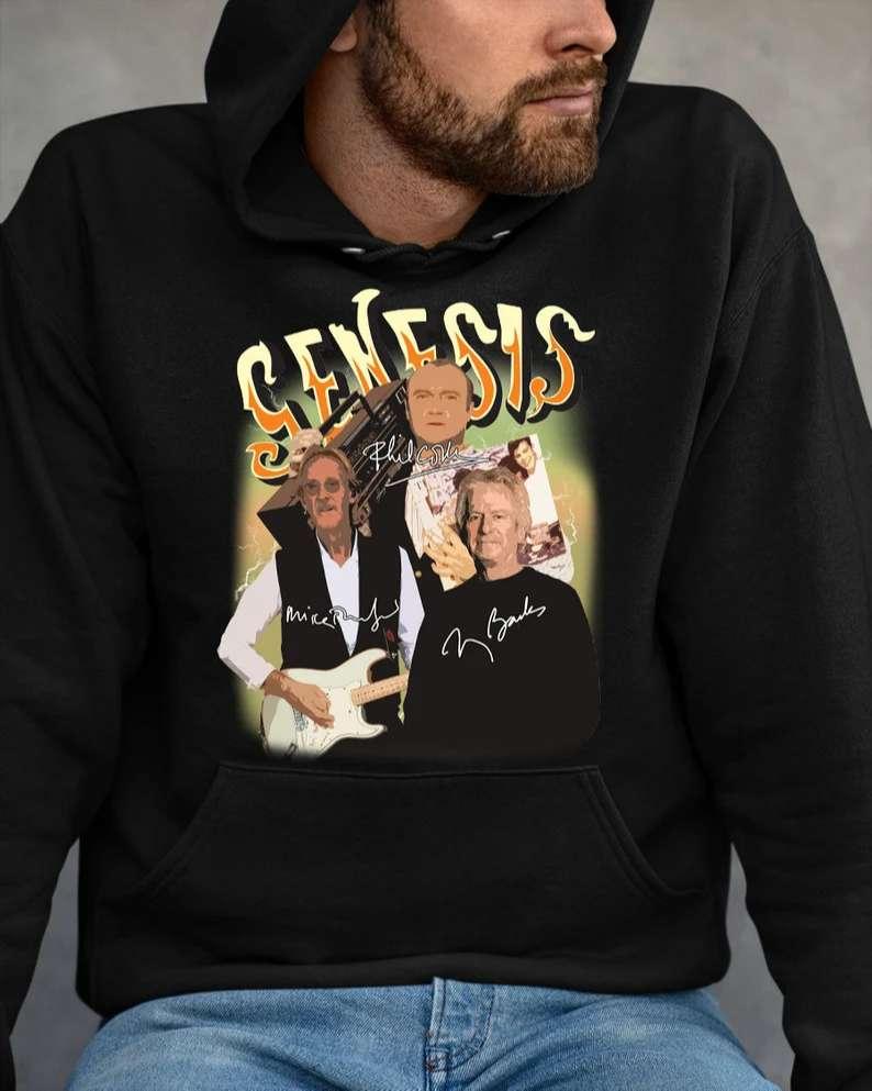 Genesis Rock Band Signatures T-Shirt For Men And Women