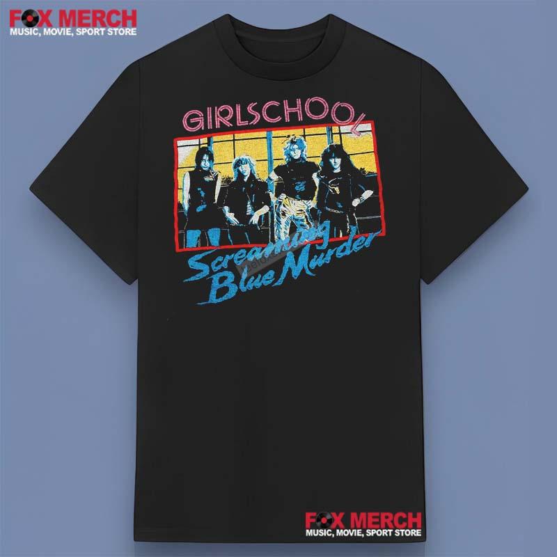 Girlschool Screaming Blue Murder Album Shirt