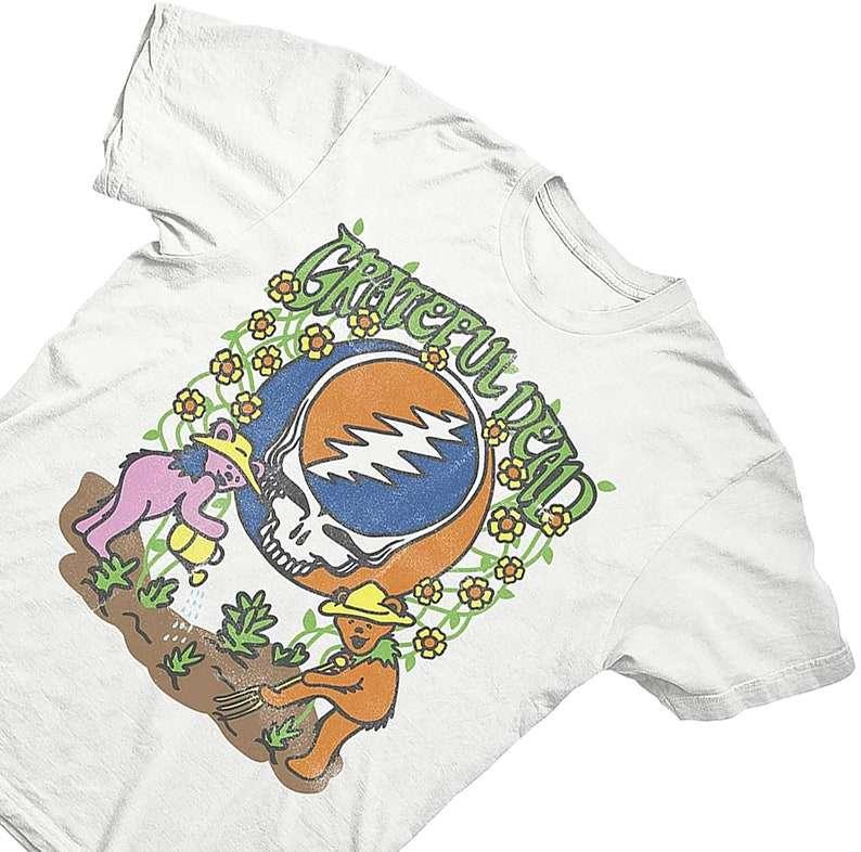 Grateful Dead Steal Your Face Skull Dancing Bear Vintage T-Shirt