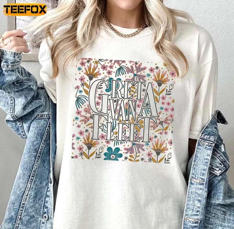 Greta Van Fleet Dream In Gold Tour 2023 Short-Sleeve T-Shirt