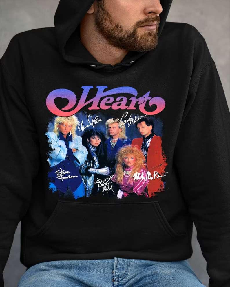 Heart Rock Band Unisex T-Shirt For Men And Women