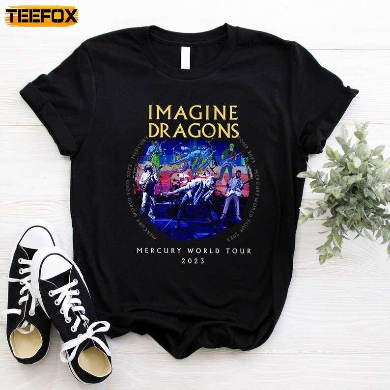 Imagine Dragon Mercury World Tour 2023 Music Short-Sleeve T-Shirt