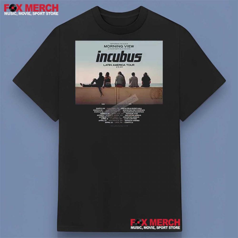 Incubus Morning View Tour 2025 Shirt
