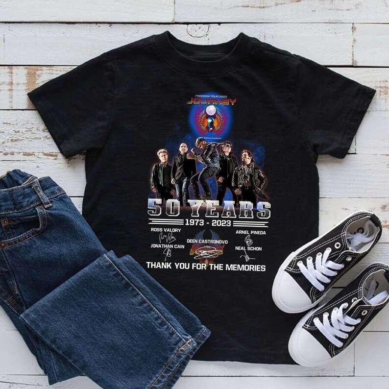 Journey 50th Anniversary 1973-2023 Thank You For The Memories Signatures T-Shirt