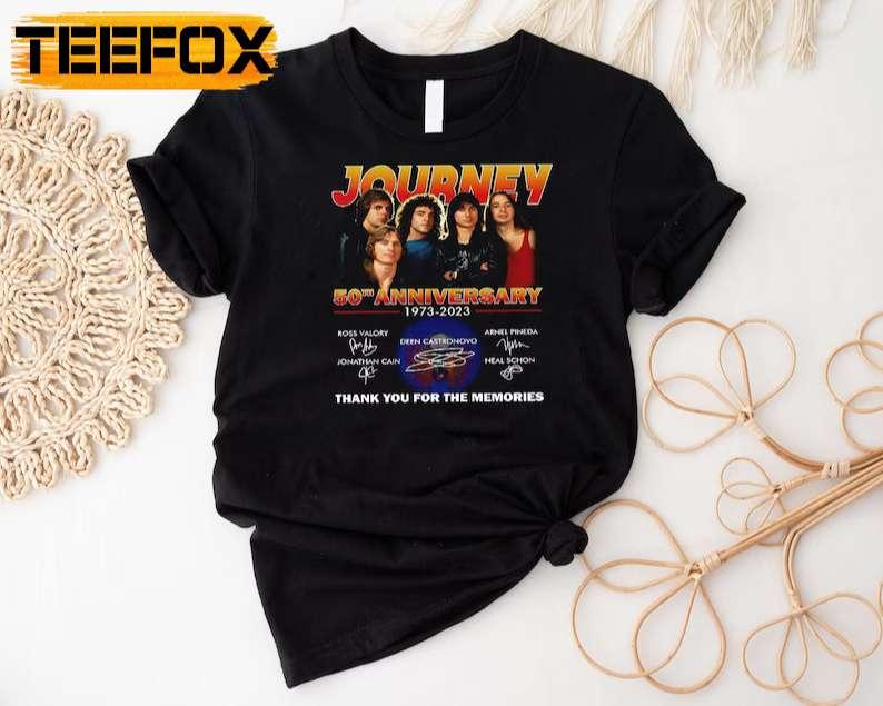 Journey 50th Anniversary Signatures Thank You for The Memories T-Shirt