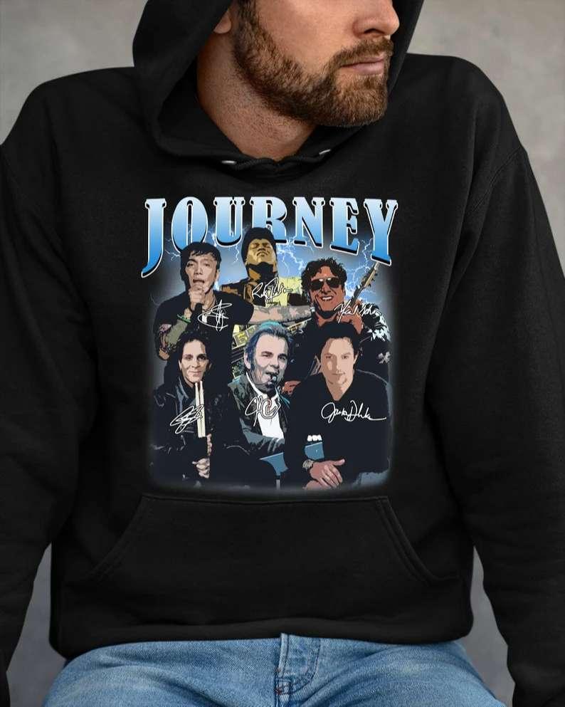 Journey Rock Band Signatures T-Shirt For Men And Women